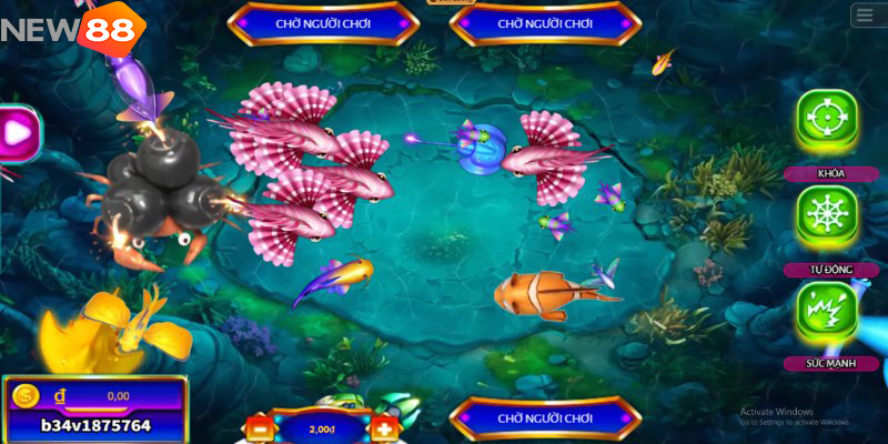 Bắn Cá Đổi Thẻ Cào New88 – Trò Chơi Giải Trí Hấp Dẫn Hàng Đầu 6 Giao diện game bắn cá đổi thẻ cào đồ họa 3D